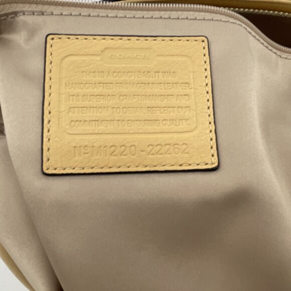 Coach Madison Kara Handbag Satchel Canary Yellow Leather M1220-22262 Dustbag - Picture 12 of 16